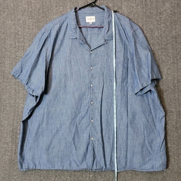 Goodfellow & Co Blue Casual Button Down Shirt - Picture 3 of 11